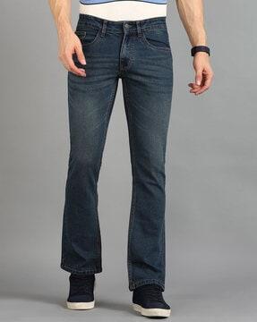 men-washed-bootcut-jeans