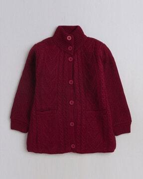 girls-high-neck-cardigan-with-button-closure