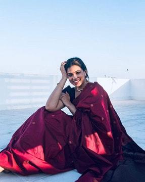 Zari Woven Banarasi Silk Saree with Blouse Set