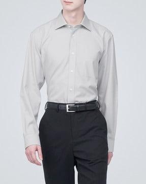 non-iron-semi-wide-collar-shirt