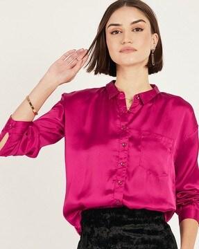 women-relaxed-fit-shirt-with-patch-pocket