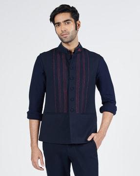 men-embroidered-slim-fit-waistcoat