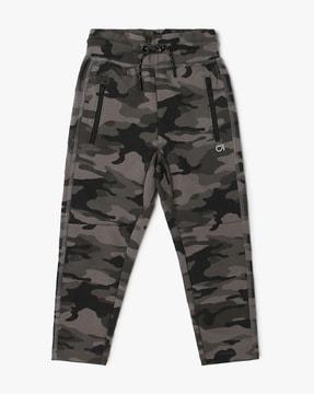Boys Camouflage Cut & Sew Track Pants