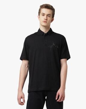 regular-fit-polo-t-shirt-with-shiny-logo
