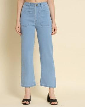High-Rise Jeans with Insert Pockets