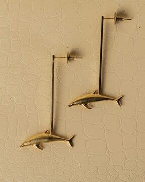 Vaquita Dolphin Drop Earrings