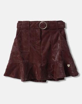 Women A-Line Skirt with Insert Pockets