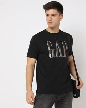 Men Printed Slim Fit Crew-Neck T-Shirt