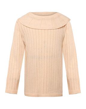 Girls Slip-On Sweater with Full Sleeves