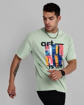men-graphic-print-loose-fit-crew-neck-t-shirt