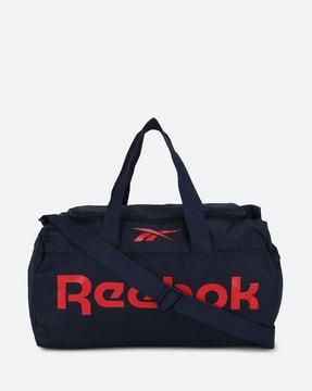 men-brand-print-duffel-bag-with-adjustable-strap