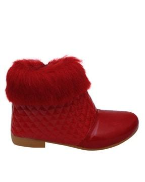 Girls Ankle-Length Boots with Zip Fastening