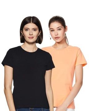 Women Pack of 2 Round-Neck T-Shirts