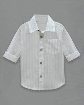 boys-striped-regular-fit-shirt-with-patch-pocket