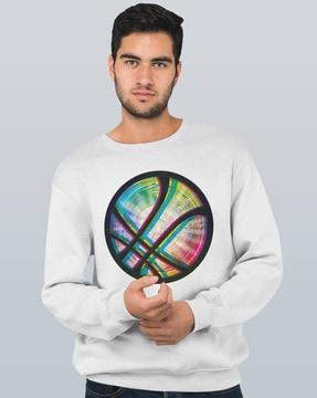 Men Graphic Print Regular Fit Sweatshirt