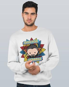 Men Graphic Print Regular Fit Sweatshirt