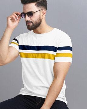 Striped Crew-Neck T-shirt