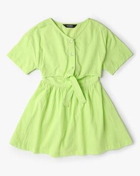 Girls Relaxed Fit A-Line Dress