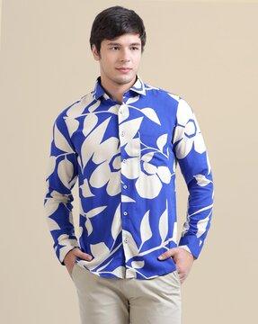 Men Floral Print Regular Fit Shirt