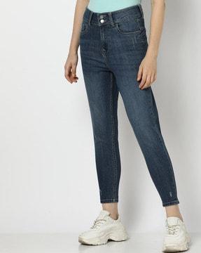 Women High-Rise Ankle-Length Skinny Jeans