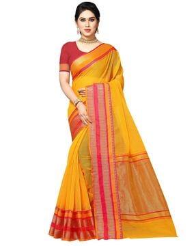 women-saree-with-contrast-border