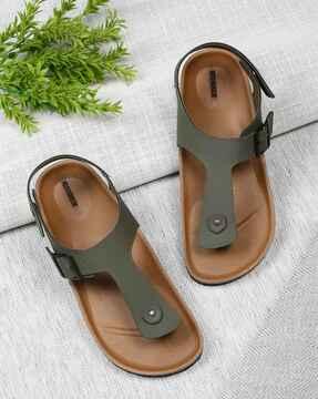 Men Slip-On Sandals with Velcro Fastening
