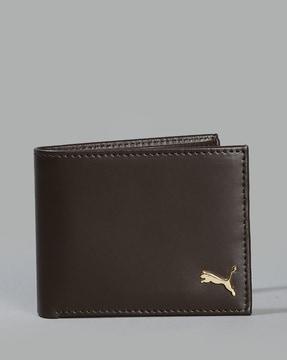 Bi-Fold Wallet with Metal Logo