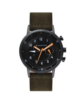 Men Chronograph Watch with Leather Strap-GZ-50088