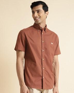 men-regular-fit-shirt-with-button-down-collar