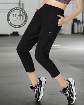 Women Running Cropped Track Pants