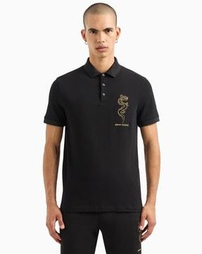 Chinese New Year Polo T-Shirt with Short Sleeves