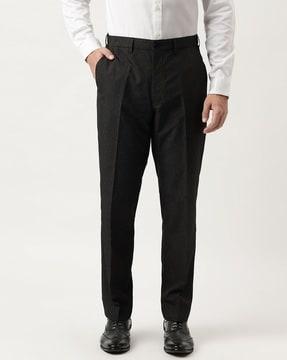 men-checked-relaxed-fit-flat-front-trousers