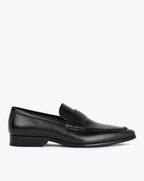 Men Genuine Leather Penny Loafers