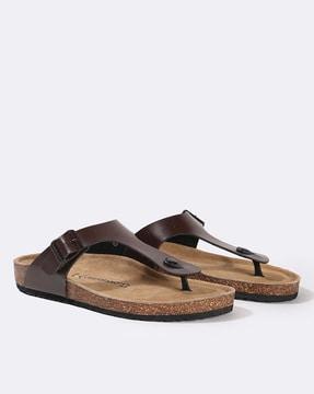Men Thong-Strap Slip-On Sandals