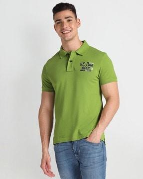 Men Logo Print Muscle-Fit Polo T-Shirt