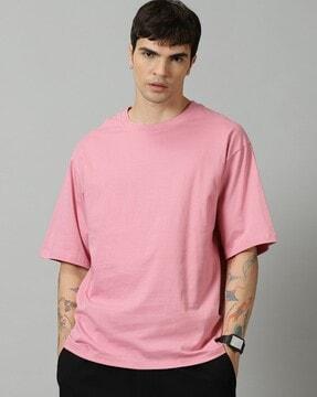 Men Relaxed Fit Crew-Neck T-Shirt
