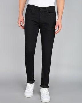 Men Slim Jeans with Insert Pockets