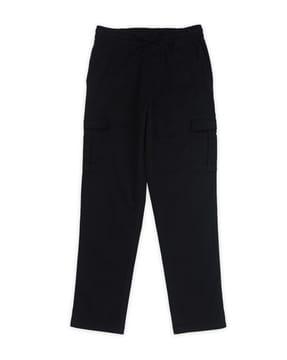 Boys Straight Fit Flat-Front Trousers