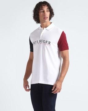 men-branded-colourblock-regular-fit-polo-t-shirt