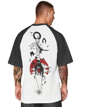 Men Graphic Print Crew-Neck T-Shirt