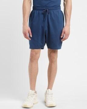Men Regular Fit Cotton Shorts with Insert Pockets