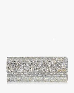 Sweetie Glitter Clutch with Detachable Strap