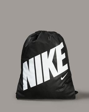 women-brand-print-drawstring-gym-bag