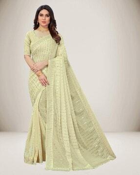 women-embellished-chiffon-saree