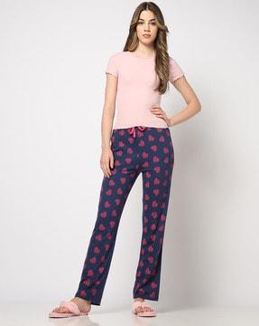 Women Printed Relaxed Fit Pyjamas
