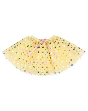Girls Embellished Flared Skirt