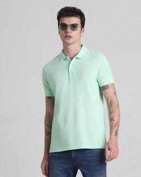 men-slim-fit-polo-t-shirt-with-brand-applique