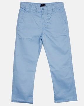 Boy Straight Fit Flat Front Trousers