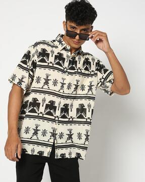Men Printed Relaxed Fit Shirt