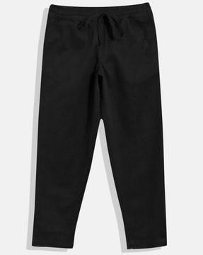 Boys Straight Fit Flat-Front Trousers